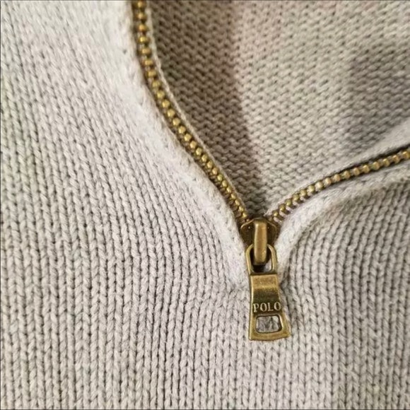 Polo Ralph Lauren cotton quarter zip sweater - Picture 4 of 5